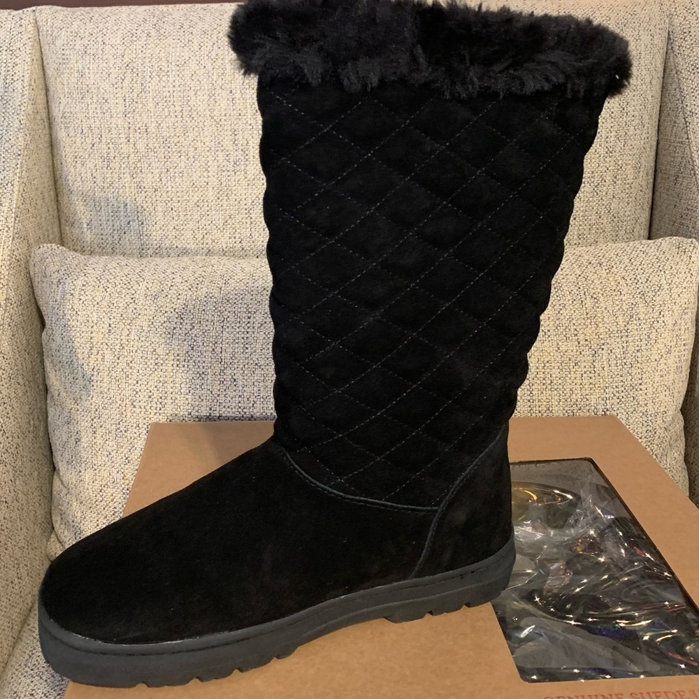 NWT Style & Co. | New in Box Women’s Black Suede Nickky Winter Boots 8